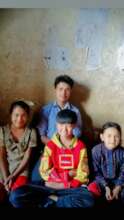 Student volunteer Mr. Bibek with his team at OSP