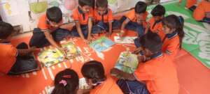 Children reading books