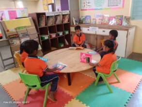 Mini library at our ECCD center