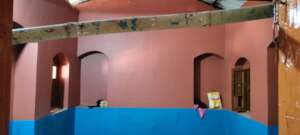 Interior kitchen wall, still under repair
