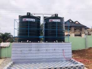 Picture of the borehole project in progress