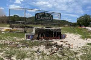 Ingram Little League field post flood