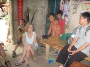 Kay visiting families
