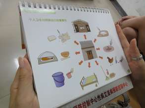 Pictures w/ health tips are delivered to families