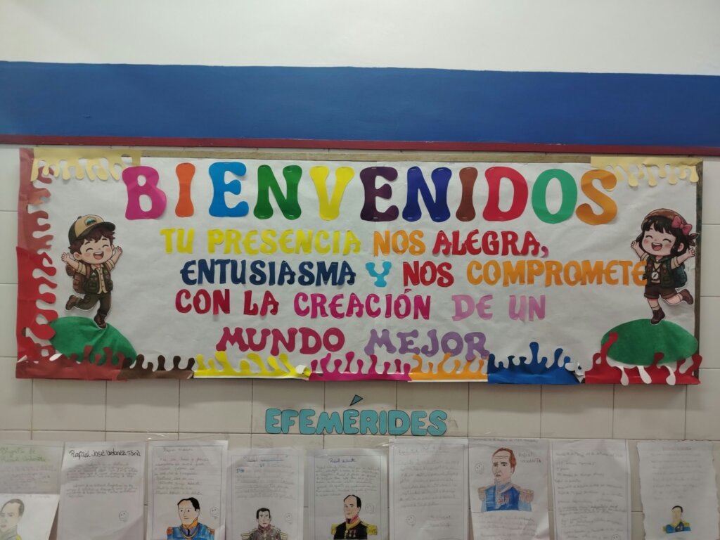 Welcome Bulletin Board / Cartelera de bienvenida