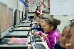 Computer Classes  at the Jenaro Aguirre School