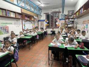 1st grade students at the classroom