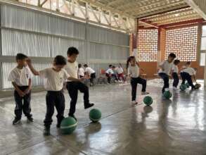 Students during sports activities