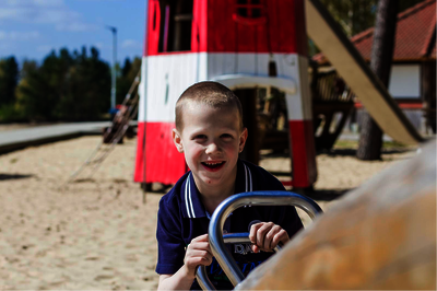 Forest playground for children with cancer