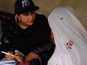 Emergency medical care for flood victims.