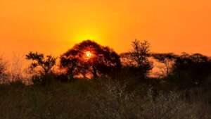 An African sunset