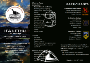 September 2025 Ifa Lethu Itinerary Page 1