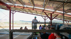 Dr Ardington talking about eco farming