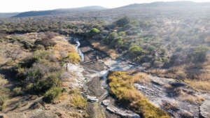 Nyandu Stream - eroded land under rehabilitationti