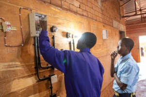 Students at Nyumbani's Vocational Training Centre