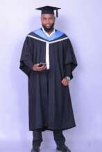 Joseph in his graduation attire
