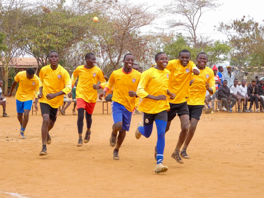 Nyumbani Children warm up at the games