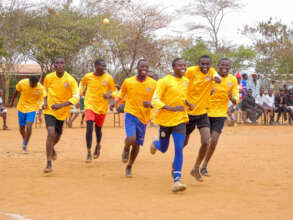 Nyumbani Children warm up at the games