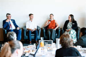 Panel of TFA Alumni and a partner school Principal