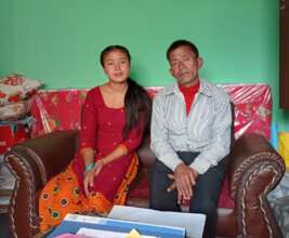 Seeking a place for her child to continue studies