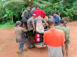 Workers on their way home after work
