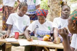 Women planting trees in Waterloo, Sierra Leone