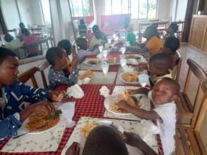 WOW children enjoying a good nutricious meal