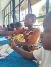 WOW Kids, writing to sponsors at WOW Cafe