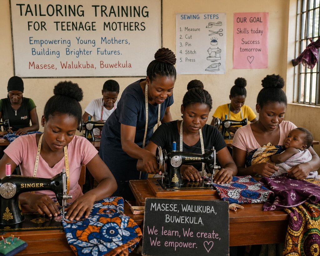 Buy 500 sewing machines to 500 teenage mothers