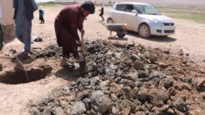 Digging well in Zindajan Herat