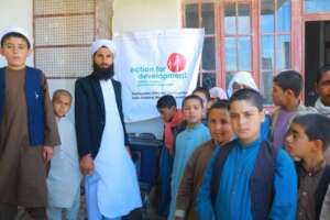 Water filter donated to the boys school