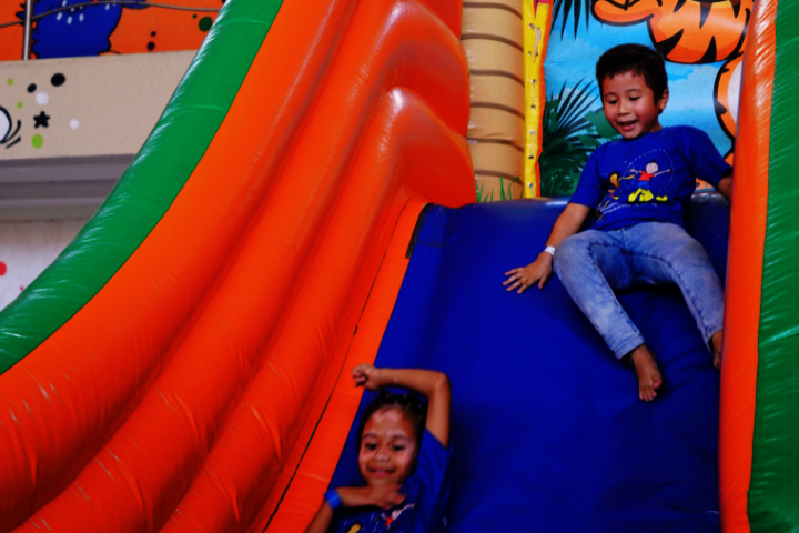 Slide Time at the Children's Day Event