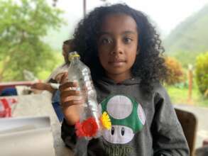 A girl from the Choco Rainforest supported by W4C