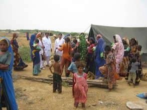 AHD medical team during camp to camp visit IDPs