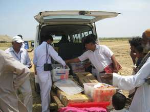 AHD mobile clinic for IDps of Thatta district