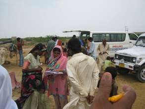 Registration of IDPs patinets in camp