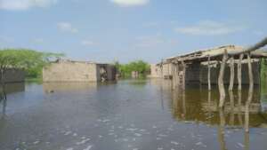 Floods in villages