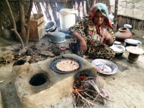 Women cooking food for family