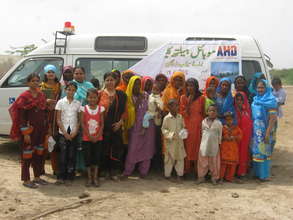 AHD Mobile Clinic for the flood vicitms treatment