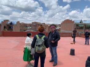 Examining the roof and the leaks