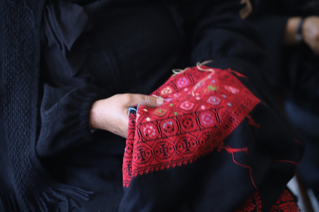 Women artisan at Sulafa Embroidery Centre