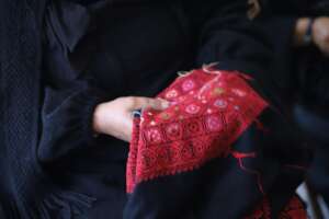 Women artisan at Sulafa Embroidery Centre