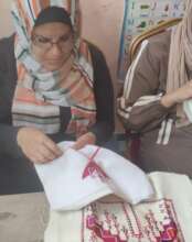 Embroiderers at Atfaluna Crafts, Gaza City