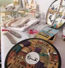 Ceramics and embroidery products, Atfaluna Crafts