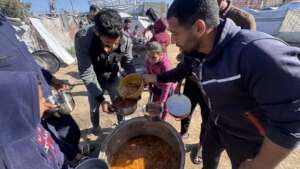 Hot meals are served 6 days a week to 7,500 people