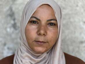 Shadia, a mother of five living in Al Jawazat camp