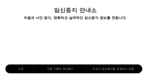 Main page of 'Abortion Information Center' blog