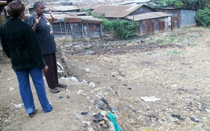 Director Mercy Thuo overlooks Mathare Slum GSCH