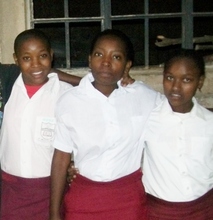 These girls are waiting to go to high school.