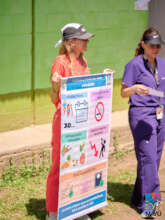 Health education talk in La Marroquina, Yaracuy.